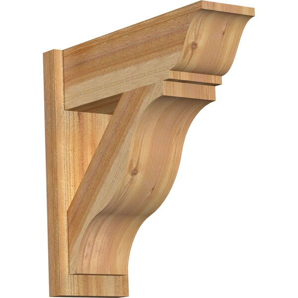 Ekena Millwork Funston Rough Sawn Traditional Outlooker, Western Red Cedar, 8"W x 24"D x 24"H OUT08X24X24FST01RWR - main